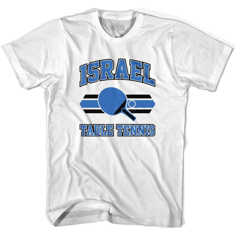 Israel Table Tennis Youth Cotton T-shirt - White