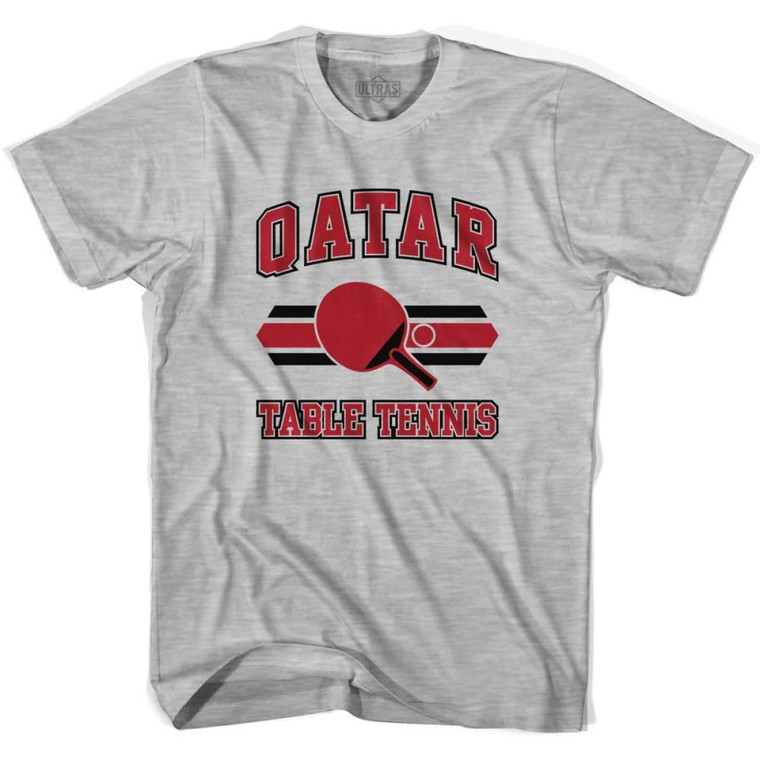 Qatar Table Tennis Youth Cotton T-Shirt - Grey Heather