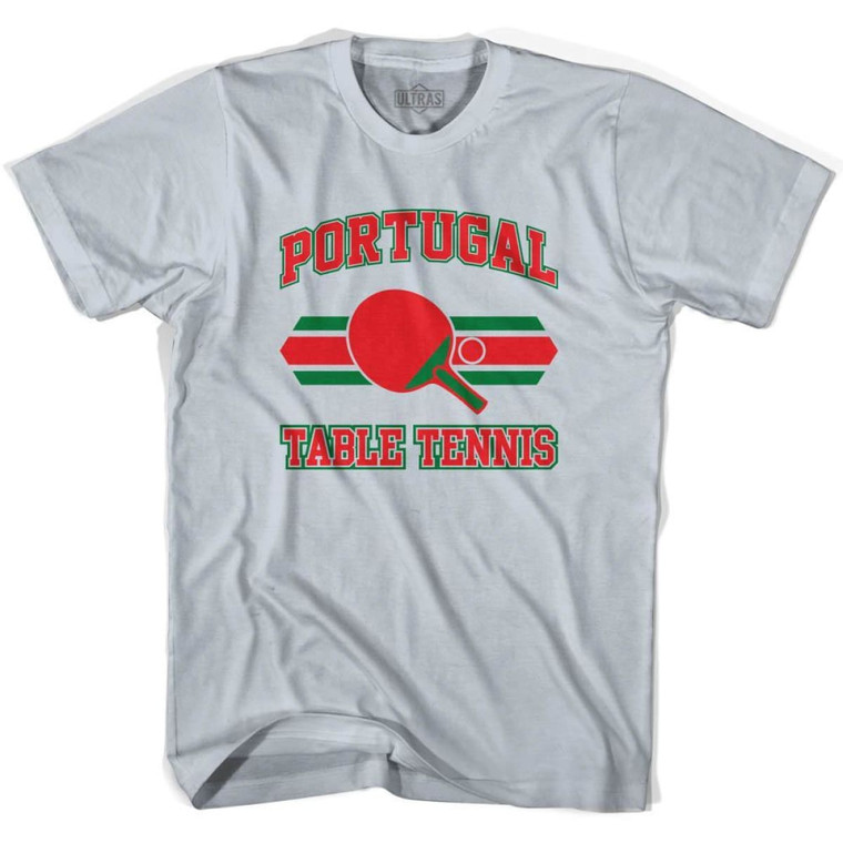 Portugal Table Tennis Adult Cotton T-Shirt - Cool Grey