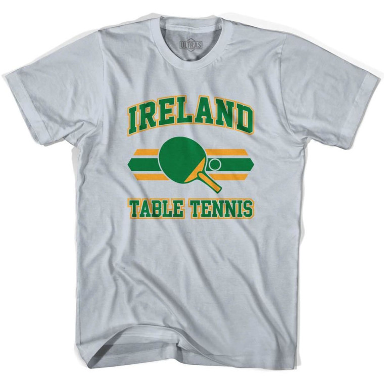 Ireland Table Tennis Adult Cotton T-Shirt - Cool Grey