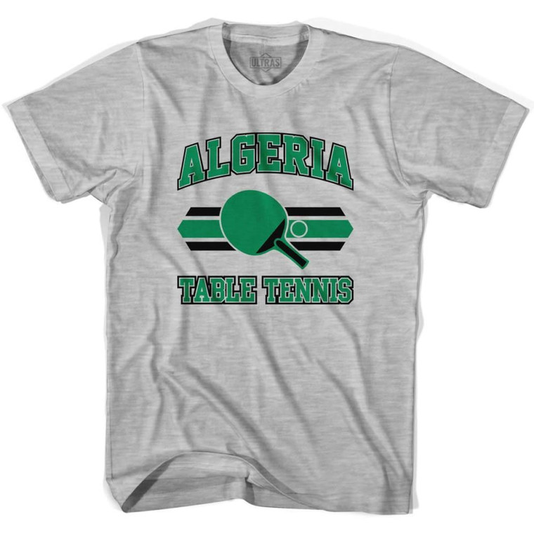 Algeria Table Tennis Youth Cotton T-Shirt - Grey Heather