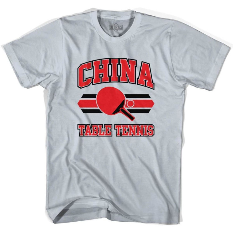 China Table Tennis Adult Cotton T-Shirt - Cool Grey