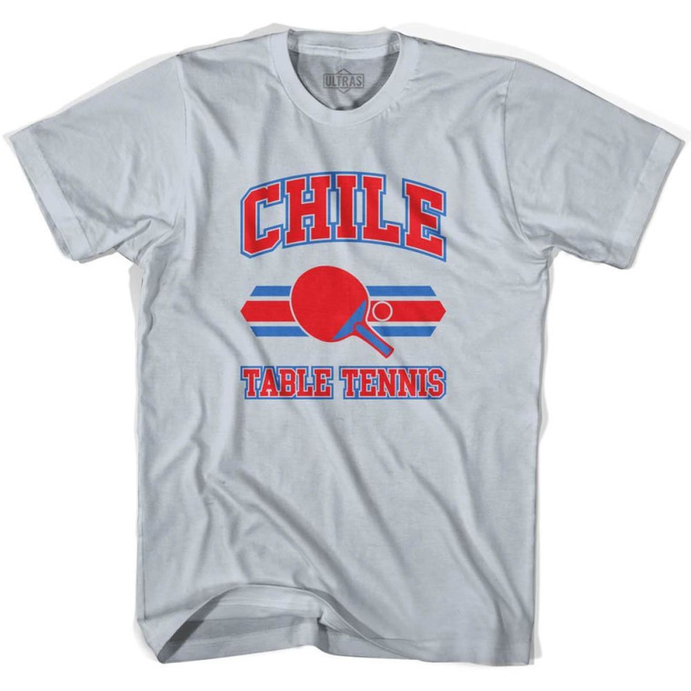 Chile Table Tennis Adult Cotton T-Shirt - Cool Grey