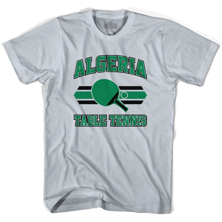 Algeria Table Tennis Adult Cotton T-Shirt - Cool Grey
