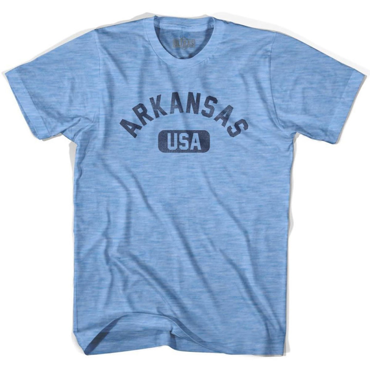Arkansas USA Adult Tri-Blend T-Shirt - Athletic Blue