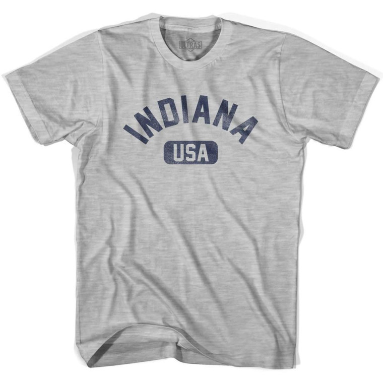Indiana USA Womens Cotton T-Shirt - Grey Heather