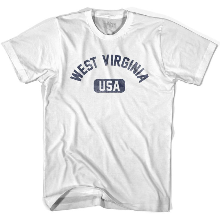 West Virginia USA Womens Cotton T-shirt - White