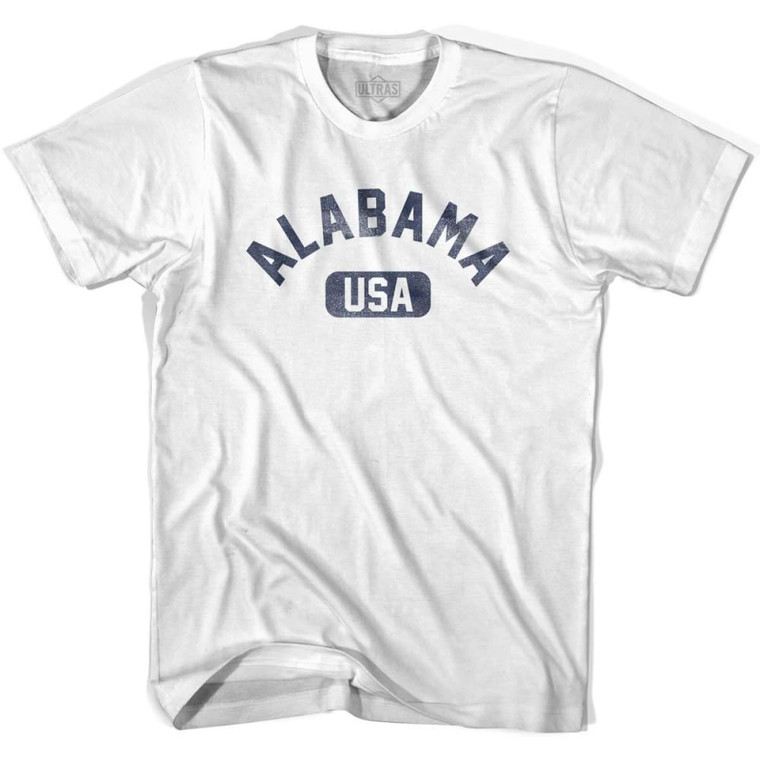 Alabama USA Womens Cotton T-shirt - White