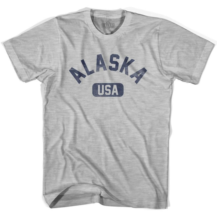 Alaska USA Adult Cotton T-Shirt - Grey Heather