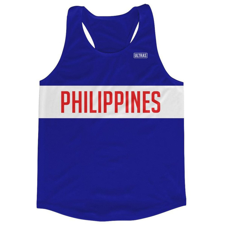 Philippines Running Tank Top Racerback Track and Cross Country Singlet Jersey Made in USA - Navy
