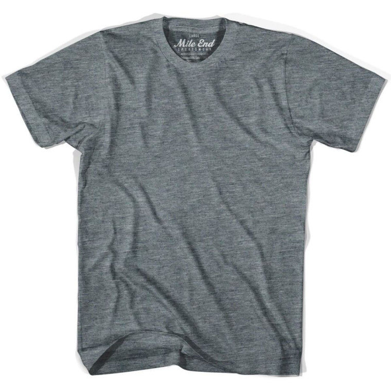 Mile End Athletic Grey Blank T-shirt - Athletic Grey