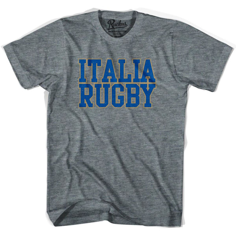 Italy Italia Rugby Nations T-shirt - Athletic Grey