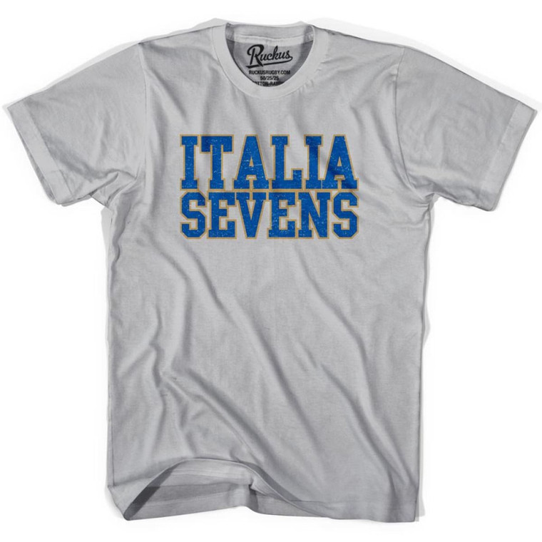Italy Seven Rugby Natons T-Shirt - Cool Grey