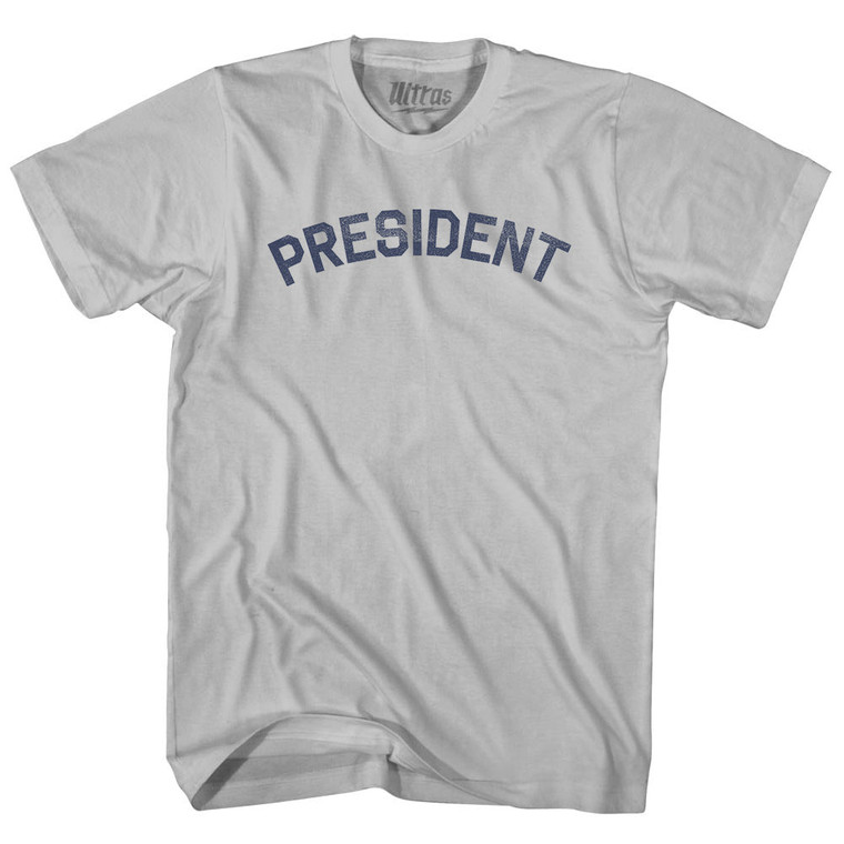 President Adult Cotton T-shirt - Cool Grey