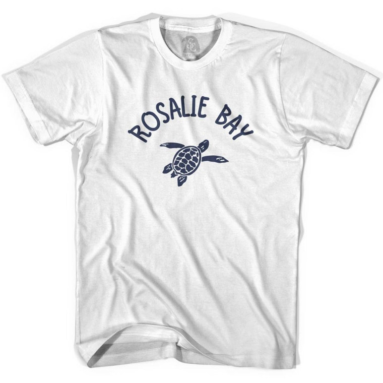 Rosalie Bay Beach Sea Turtle Youth Cotton T-shirt - White