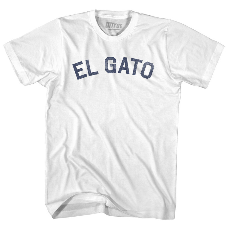 El Gato Womens Cotton Junior Cut T-Shirt - White