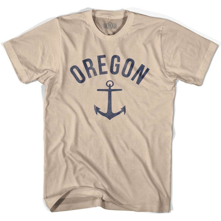 Oregon State Anchor Home Cotton Adult T-Shirt - Creme