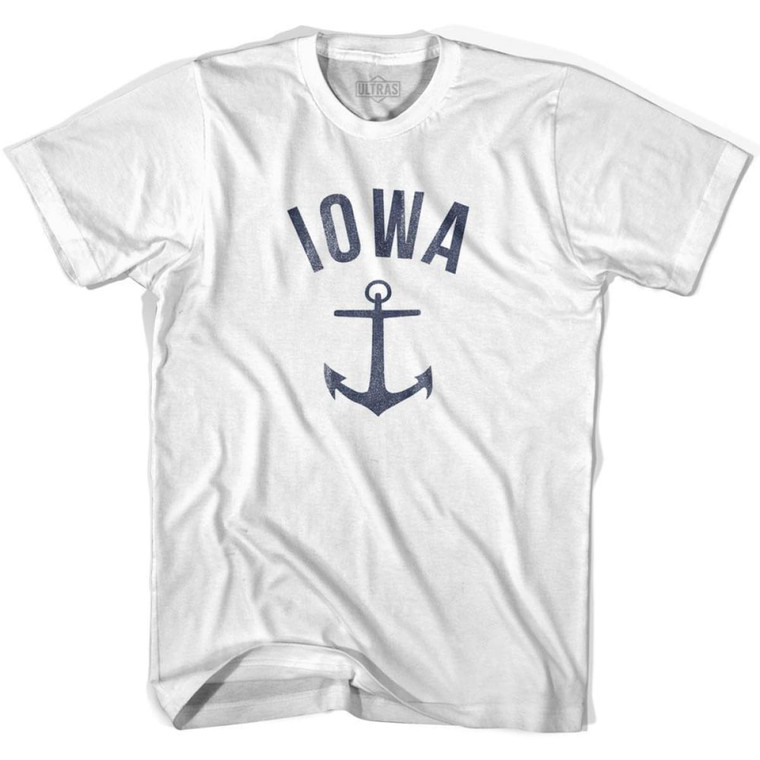 Iowa State Anchor Home Cotton Womens T-shirt - White