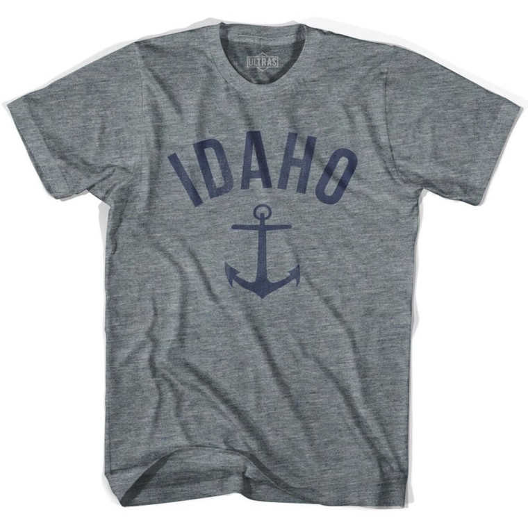 Idaho State Anchor Home Tri-Blend Womens T-shirt - Athletic Grey