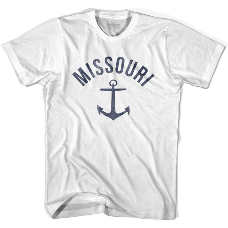 Missouri State Anchor Home Cotton Womens T-shirt - White