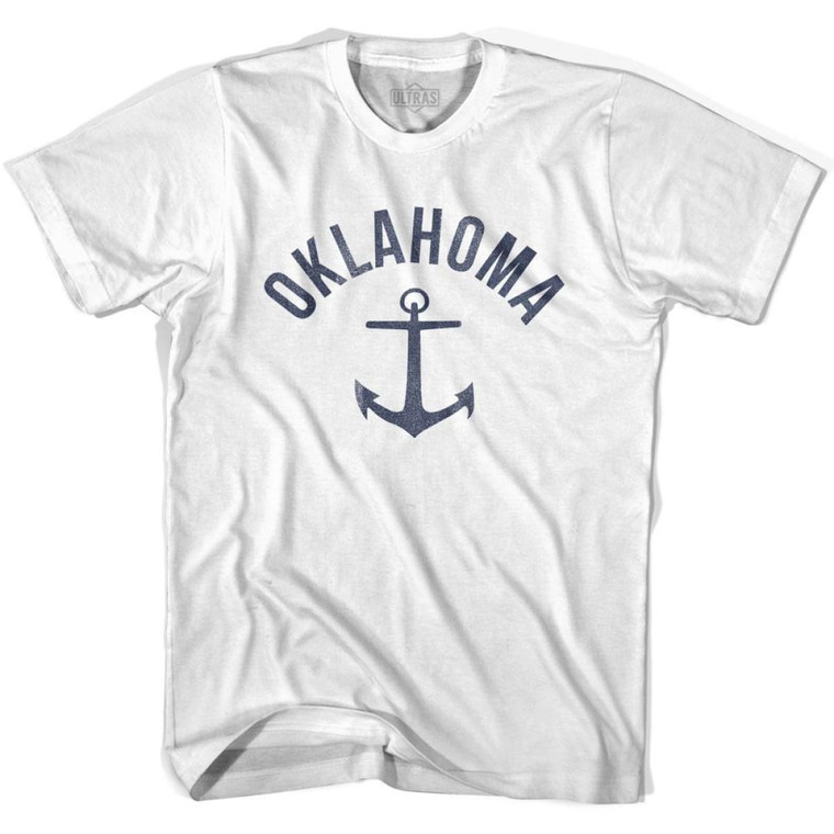 Oklahoma State Anchor Home Cotton Womens T-shirt - White