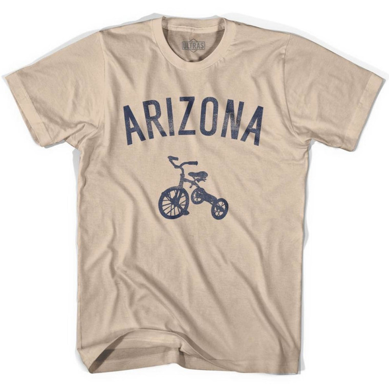 Arizona State Tricycle Adult Cotton T-Shirt - Creme