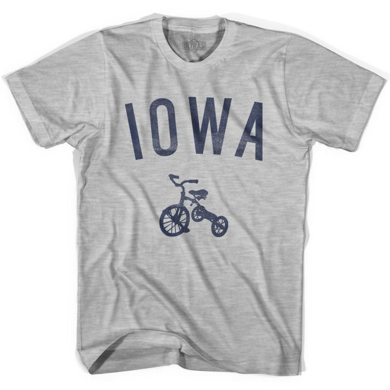Iowa State Tricycle Adult Cotton T-Shirt - Grey Heather
