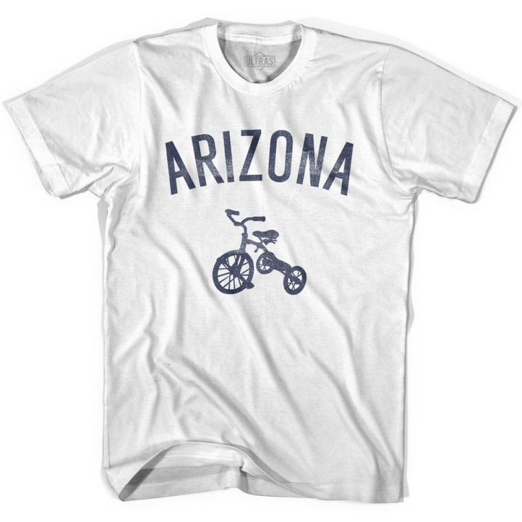 Arizona State Tricycle Adult Cotton T-shirt - White