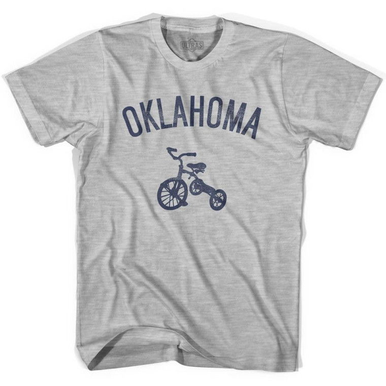 Oklahoma State Tricycle Adult Cotton T-Shirt - Grey Heather