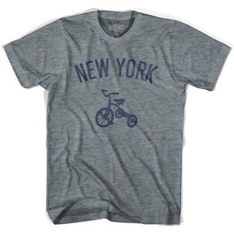 New York State Tricycle Youth Tri-Blend T-shirt - Athletic Grey