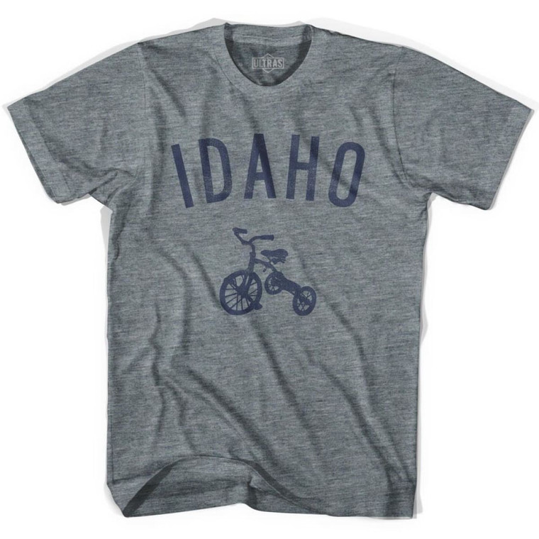 Idaho State Tricycle Youth Tri-Blend T-shirt - Athletic Grey