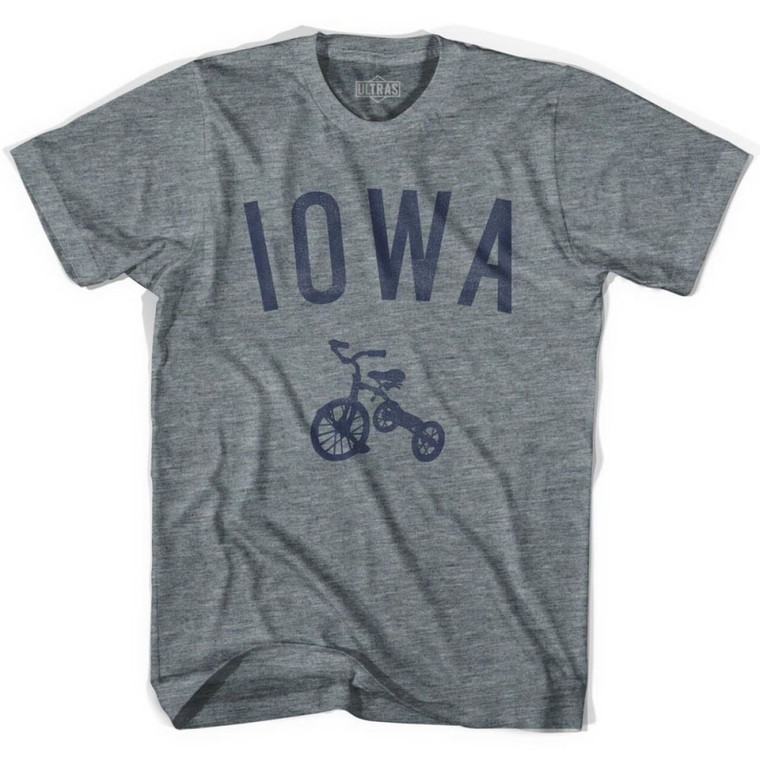 Iowa State Tricycle Womens Tri-Blend T-shirt - Athletic Grey