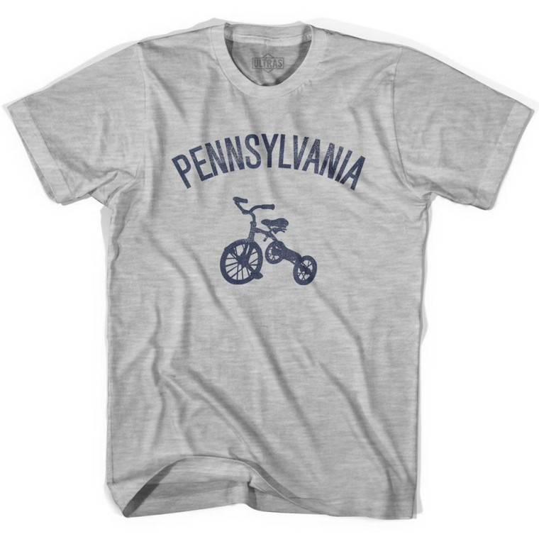 Pennsylvania State Tricycle Youth Cotton T-Shirt - Grey Heather