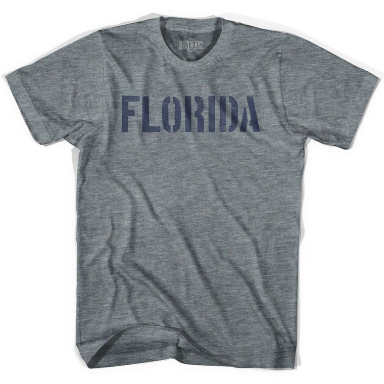 Florida State Stencil Youth Tri-Blend T-shirt - Athletic Grey