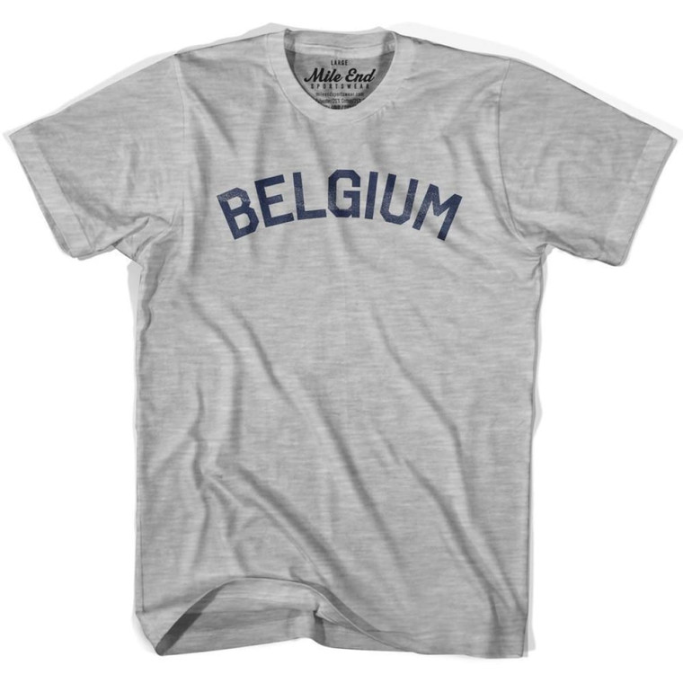 Belgium Vintage T-Shirt - Adult - Grey Heather