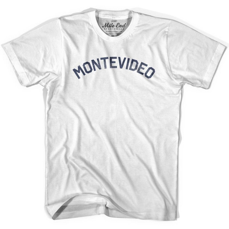 Montevideo Vintage T-Shirt - Adult - White