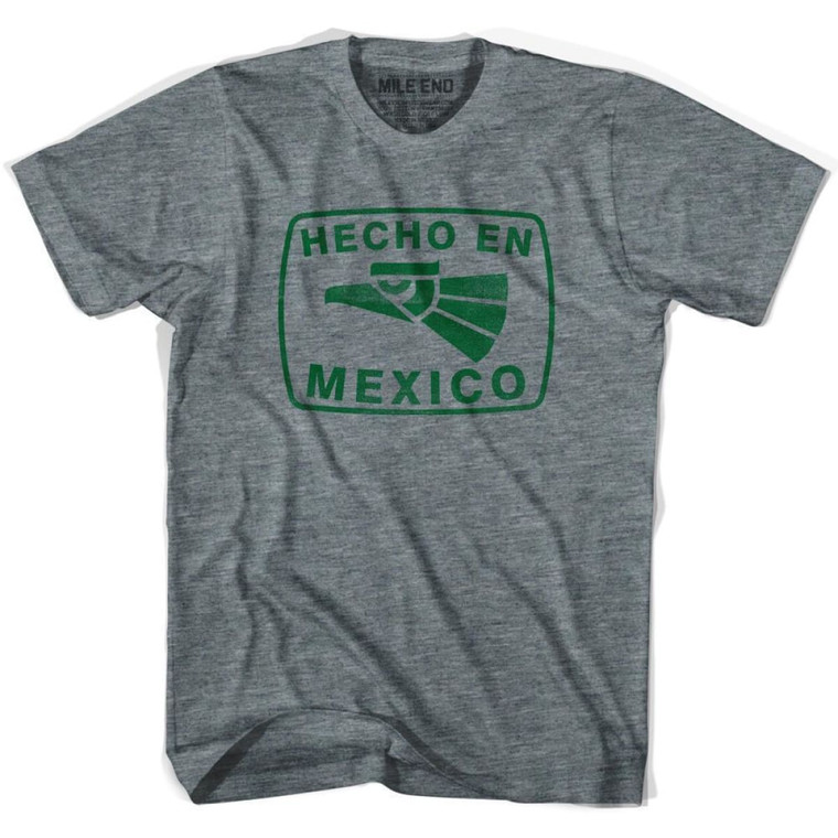 hecho En Mexico Vintage T-Shirt - Adult - Athletic Grey