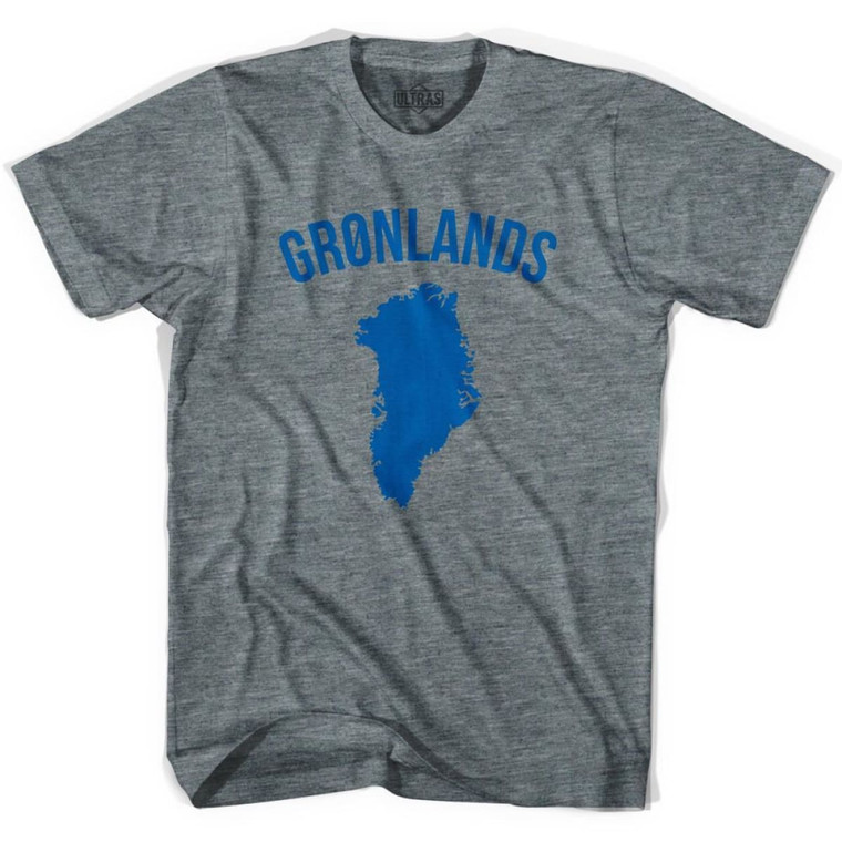 Ultras Greenland Gronland Country Soccer T-shirt - Athletic Grey