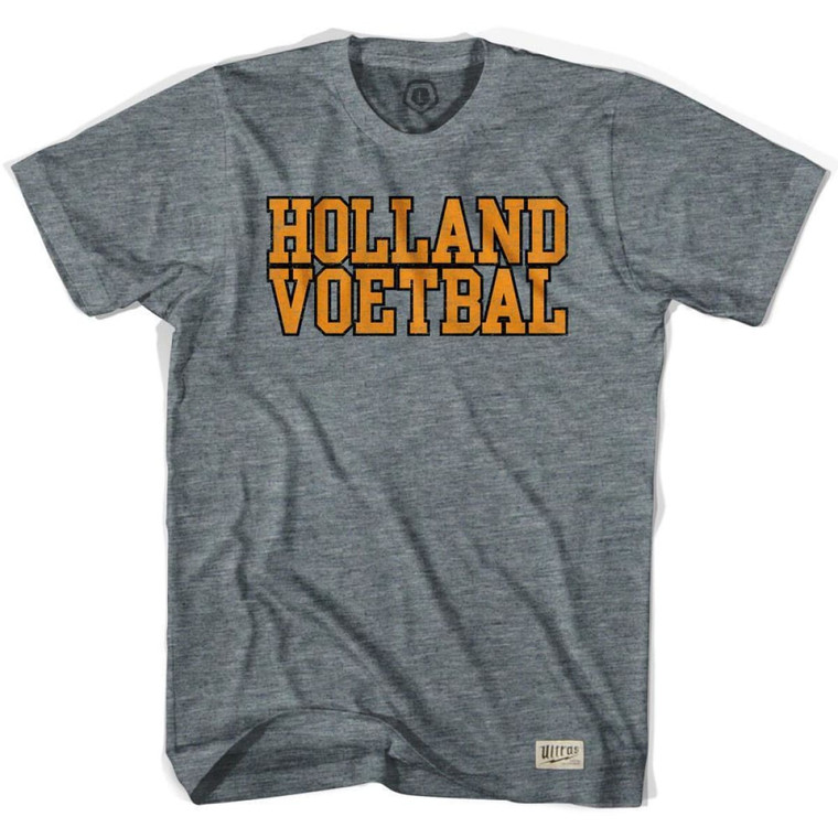 Holland Voetbal Soccer Nation T-shirt - Athletic Grey