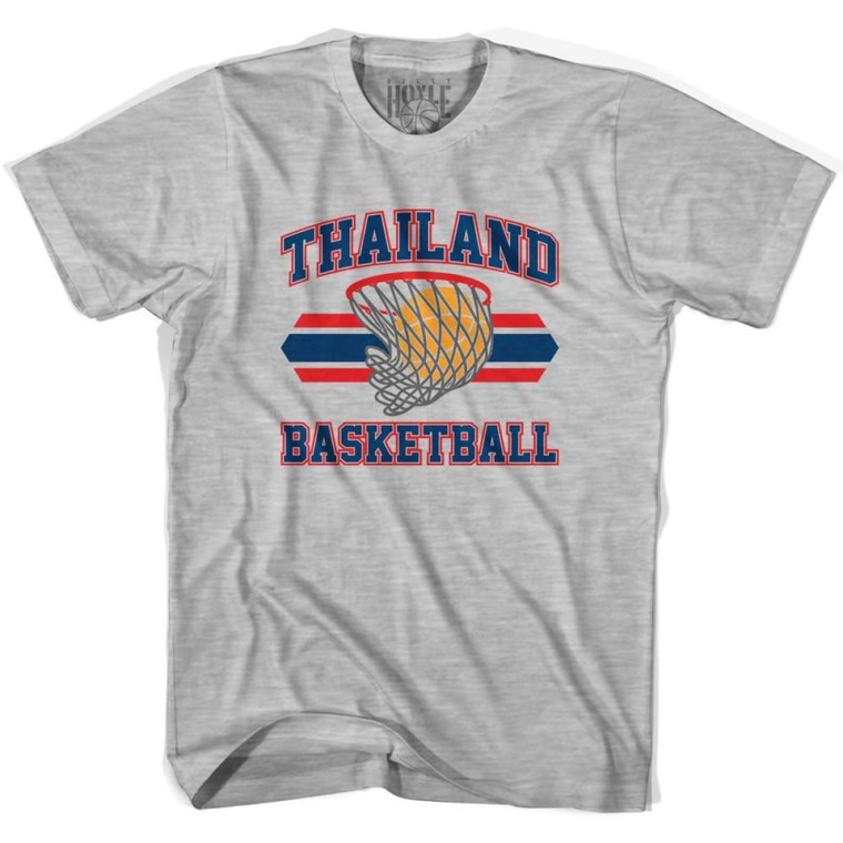 Thailand 90's Basketball T-shirts-Adult - Grey Heather