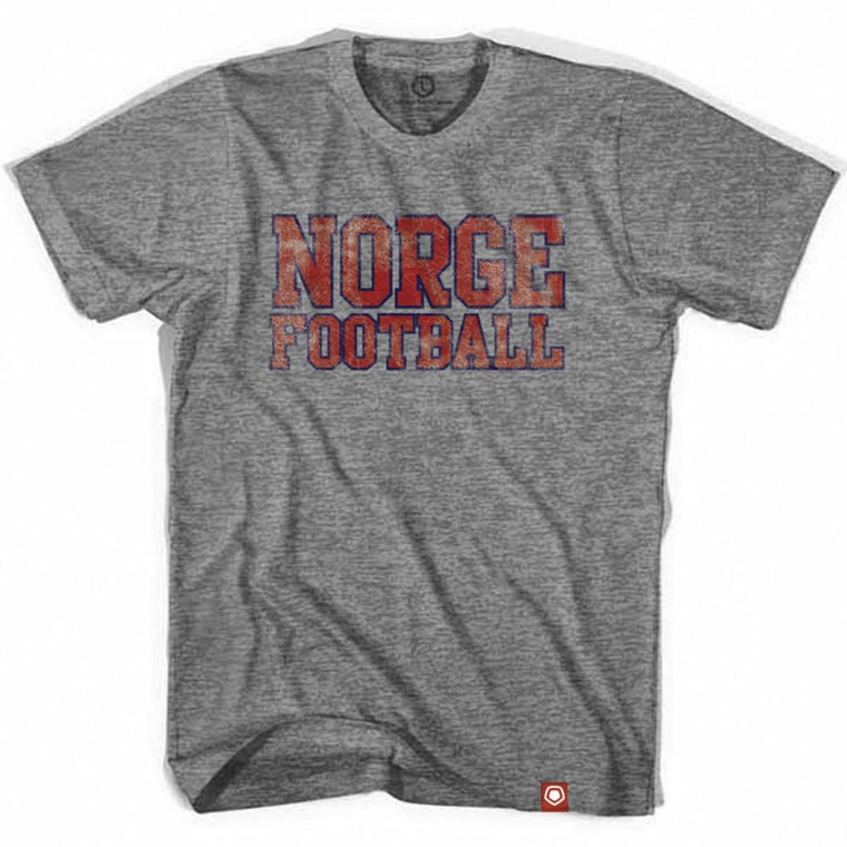 Norway Norge Football Nation Soccer T-shirt - Athletic Grey