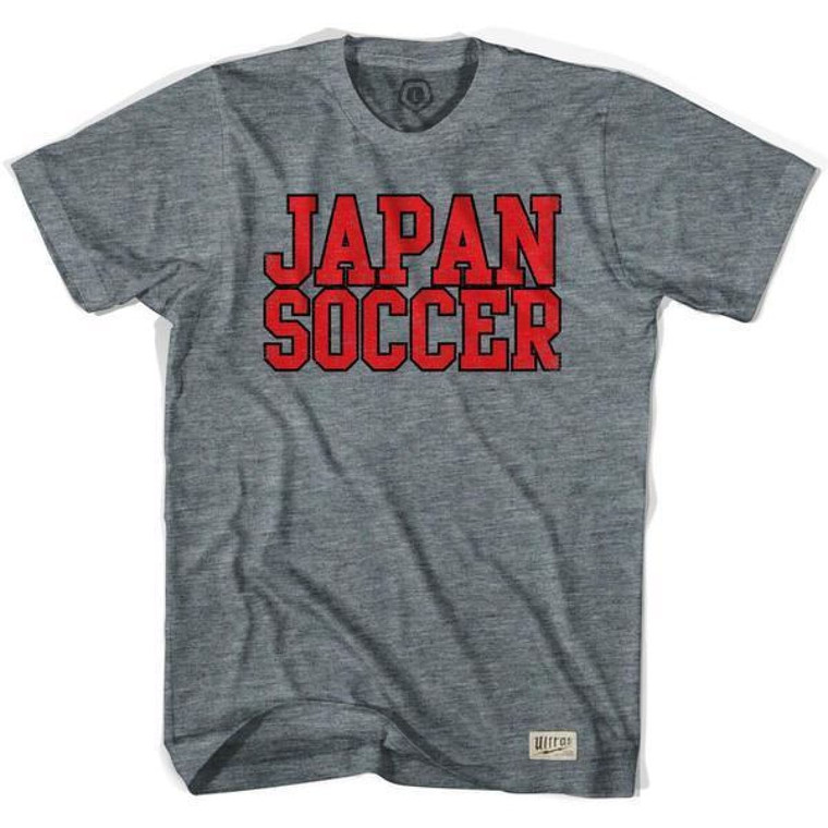 Japan Soccer Nation Soccer T-shirt - Athletic Grey