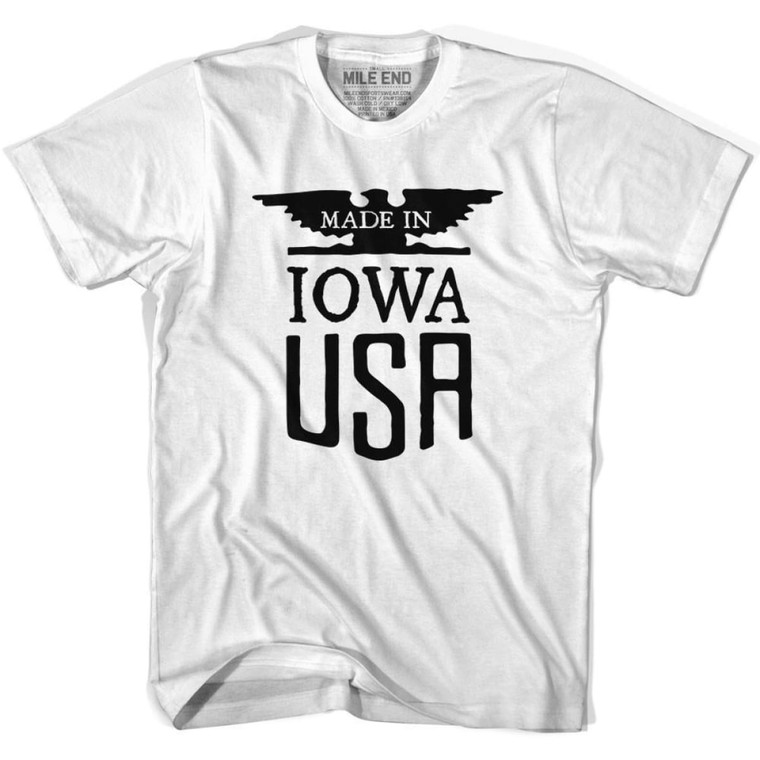 Iowa Vintage Eagle T-Shirt - Adult - White