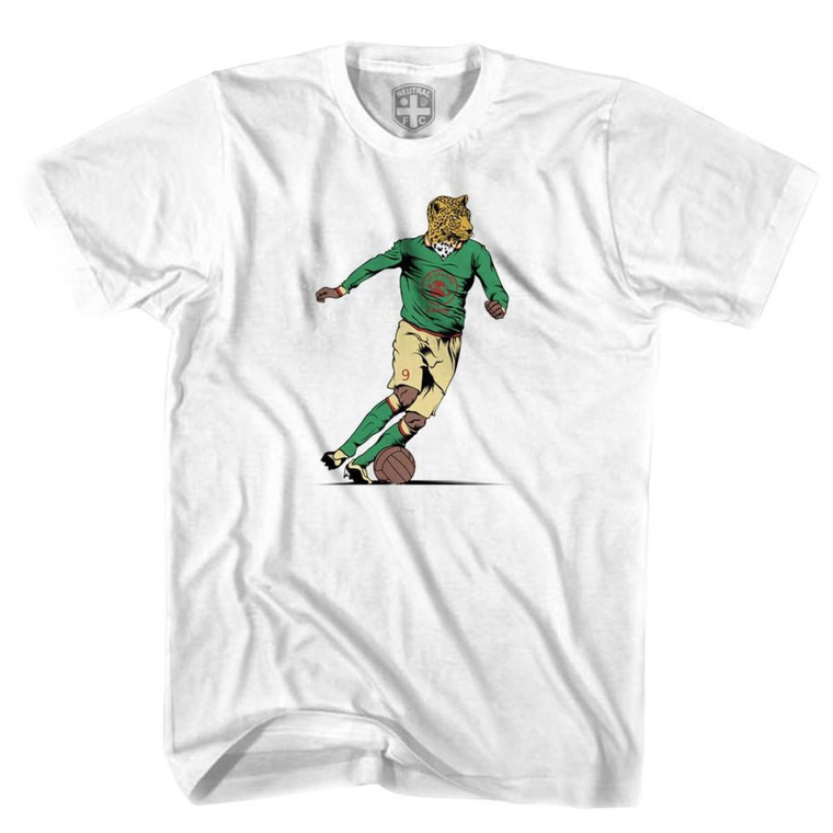 Zaire Leopards Congo Soccer 1974 World Cup T-shirt - White