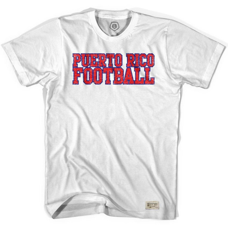 Puerto Rico Football Country T-shirt - White