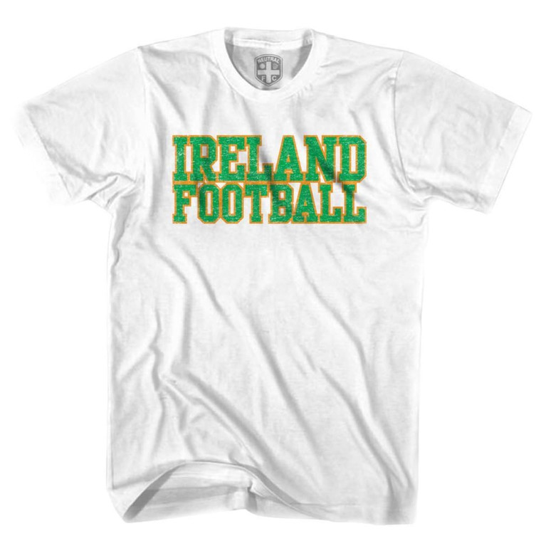 Ireland Football Nation Soccer T-shirt - White