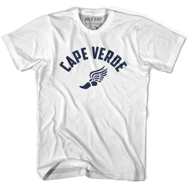 Cape Verde Running Winged Foot Track T-shirt - White