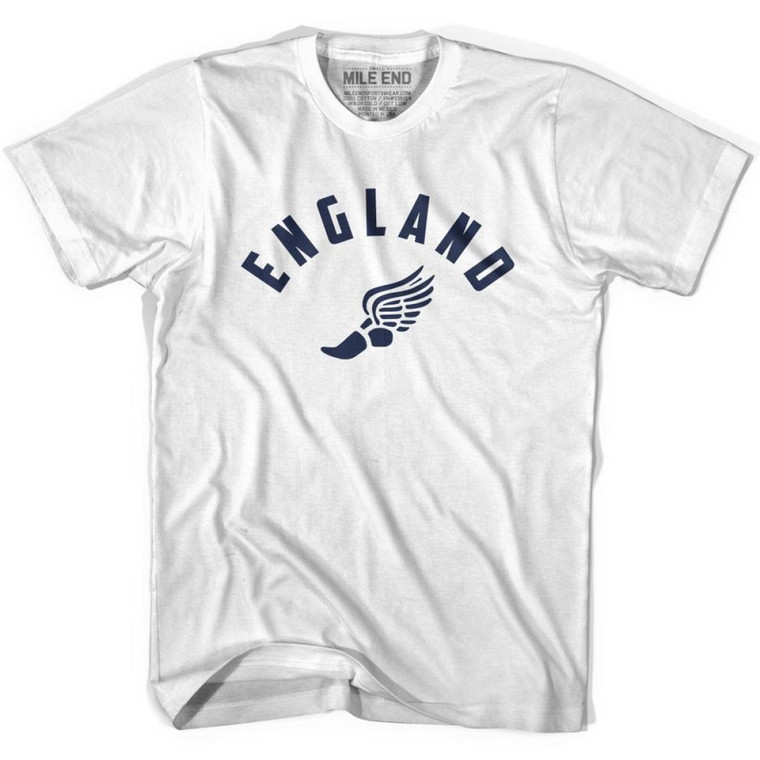England Running Winged Foot Track T-shirt - White