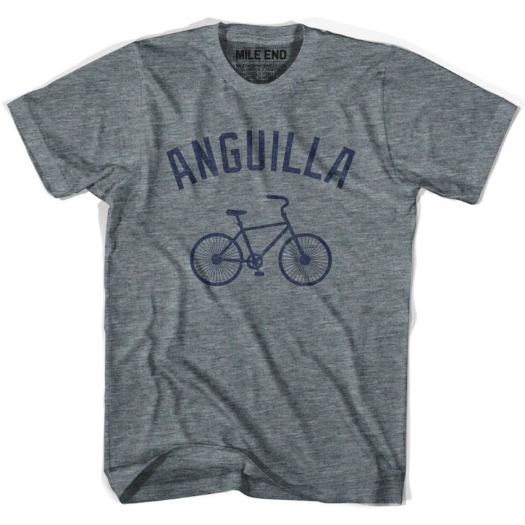 Anguilla Vintage Bike T-shirt - Athletic Grey