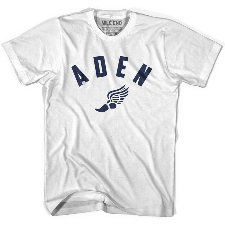 Aden Running Winged Foot Running Winged Foot Track T-shirt - White